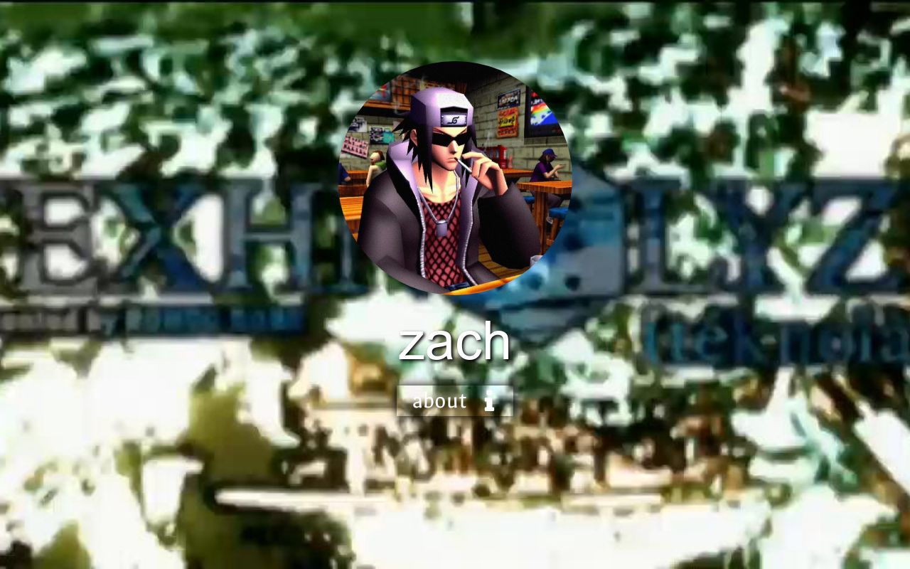 Carrd profile picture for @zach